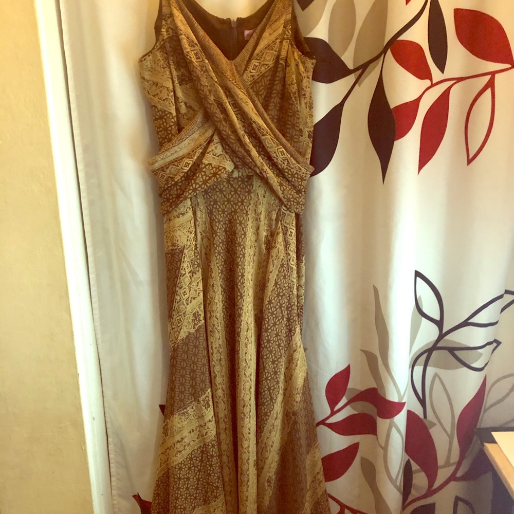 Bandolino women midi brown A-Line dress